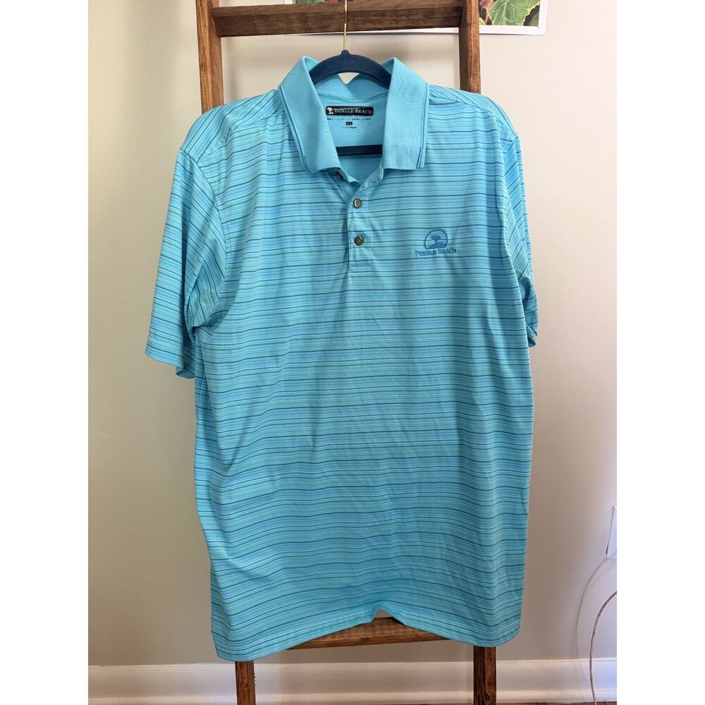 Teal Pebble Beach XL Golf Polo
